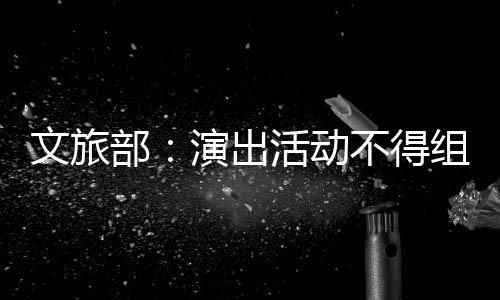部不得 不组织提供条件文旅得为活动假唱假唱演出演员