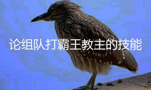 霸王论组能队打的技教主